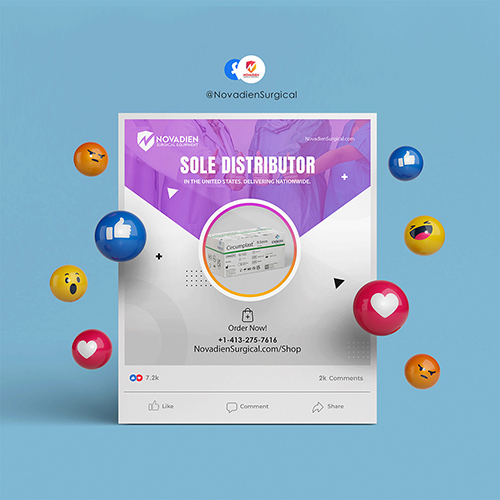 Social Media Post Design for Novadien Surgical Equipment