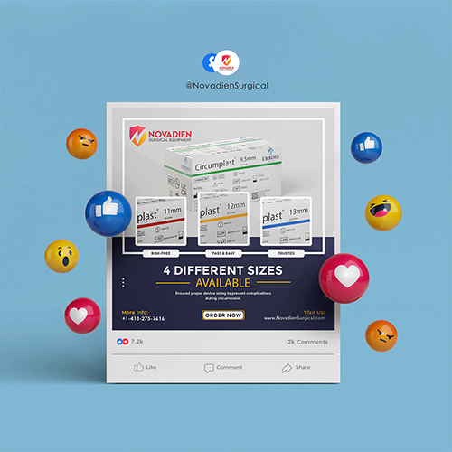 Social Media Post Design for Novadien Surgical Equipment