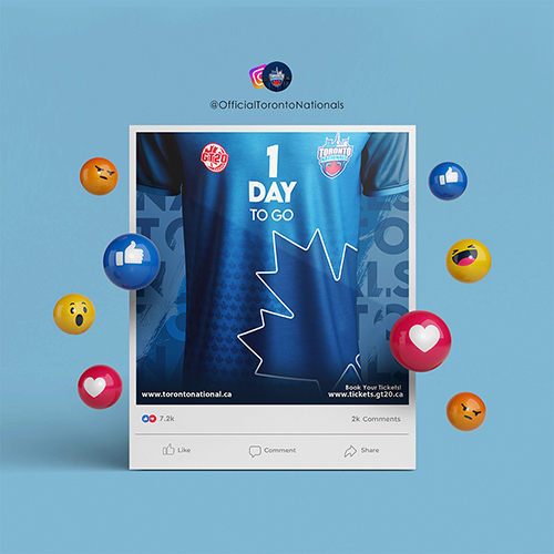 Social Media Post Design for Toronto Nationals